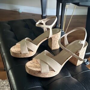 Stuart Weitzman Beige Heel Sandals